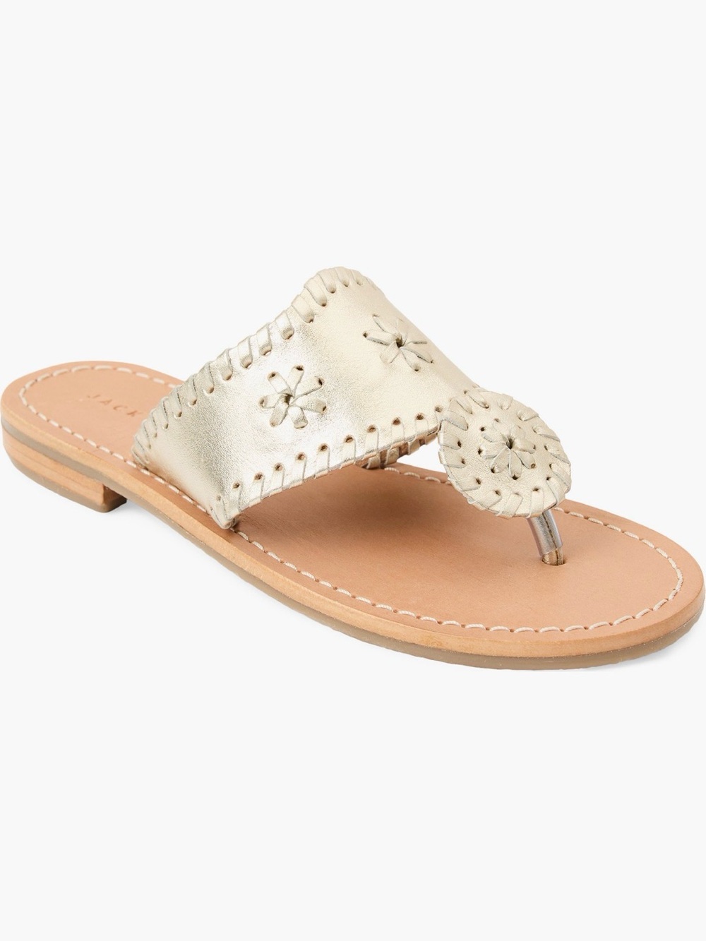 Jack Rogers Platinum flip flop, Big Girls size 4